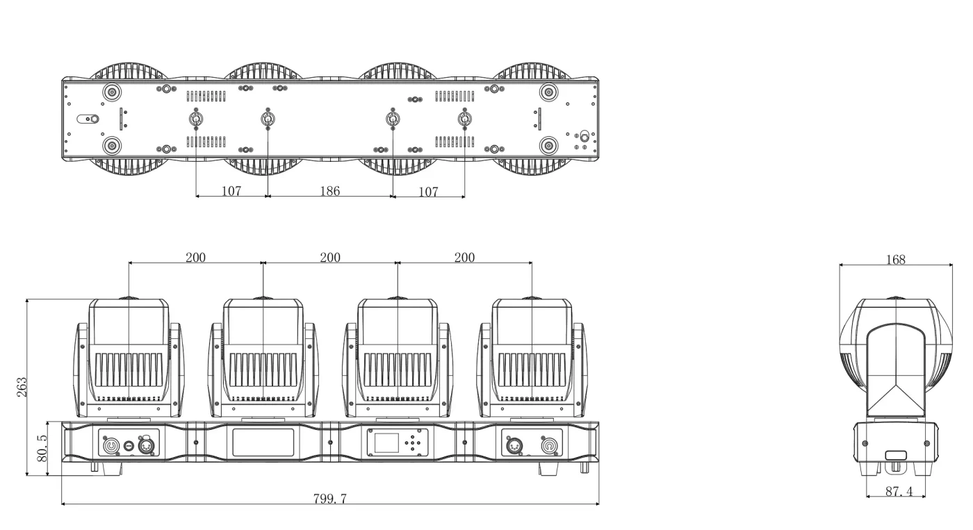 Bar Fou 46m Dimensions