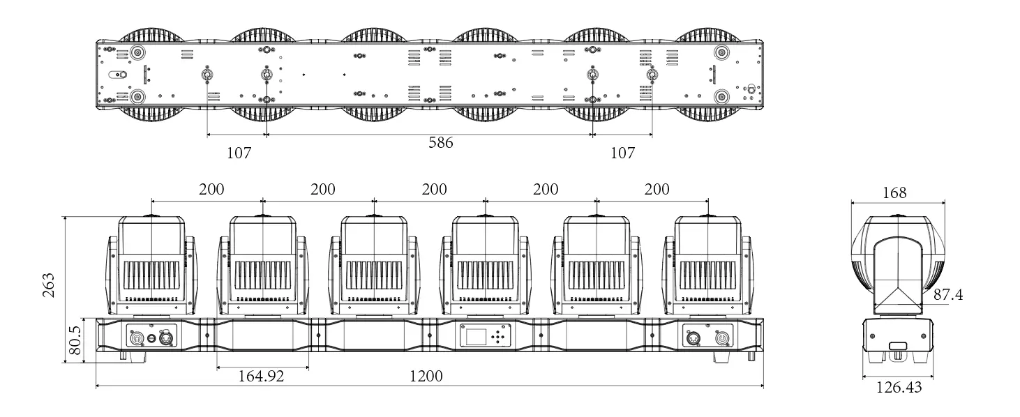 Bar Fou 66m Dimensions