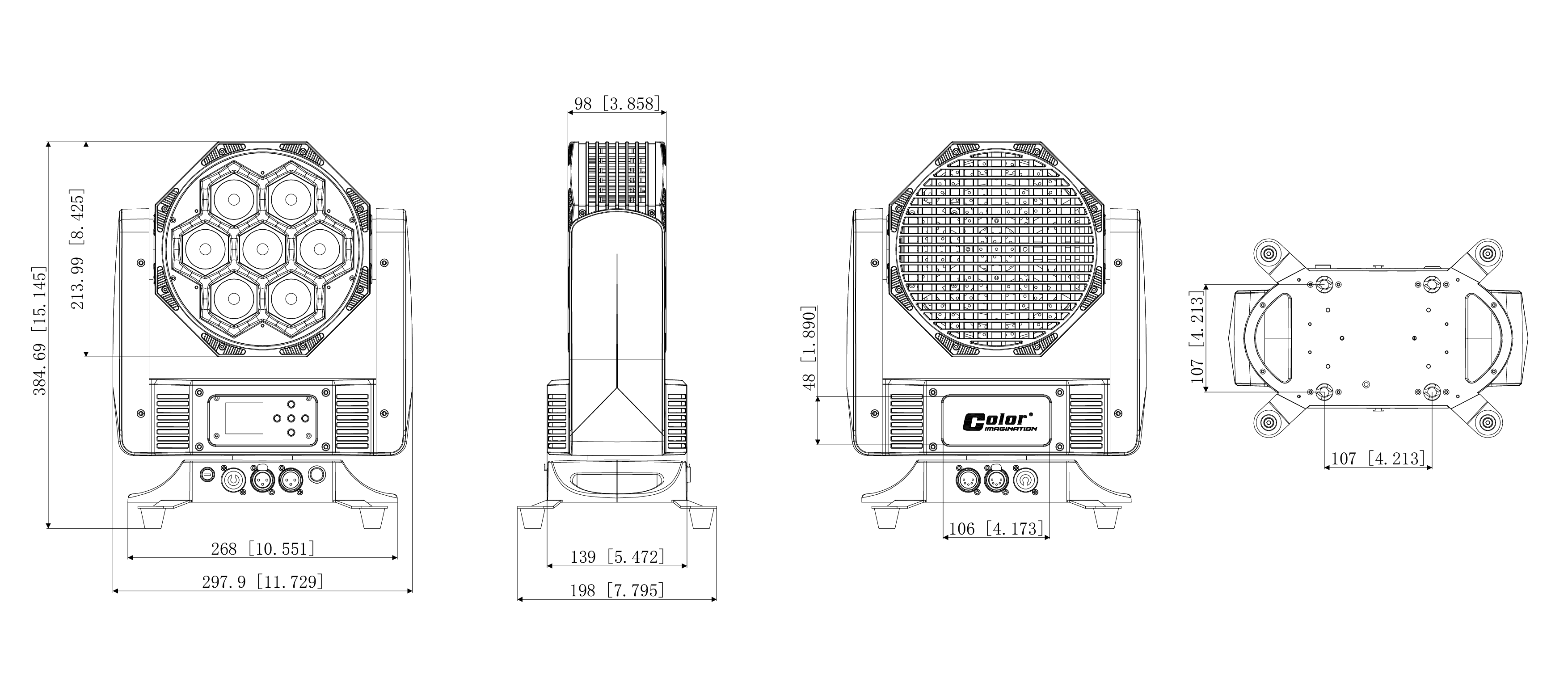 Lavage Intelligent 712e Dimensions